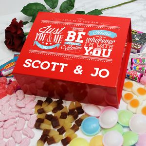 Be My Valentine Deluxe Sweet Box - Red