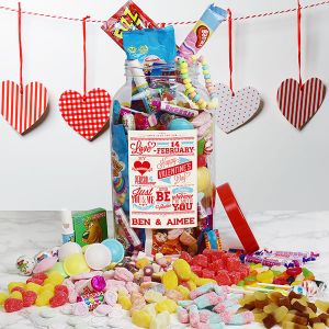 Be My Valentine Retro Sweet Jar - Large
