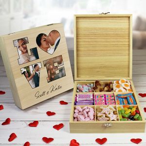 'LOVE' Photo Gift - 9 Compartment Sweet Box