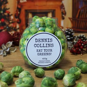 Chocolate Brussels Sprouts Jar